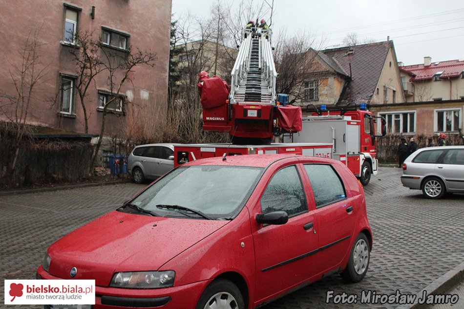 Konar drzewa spadł na samochód - foto