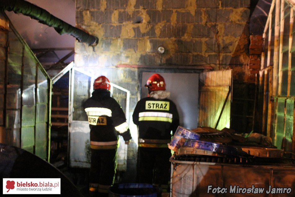 Pożar kotłowni w Jasienicy - foto