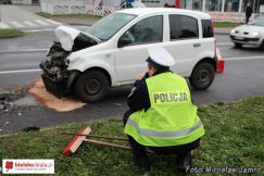 Zderzenie aut na Warszawskiej - foto