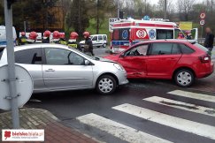 Wjechała na czerwonym - foto