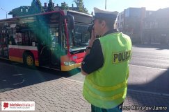 Autobus potrącił pieszego - foto