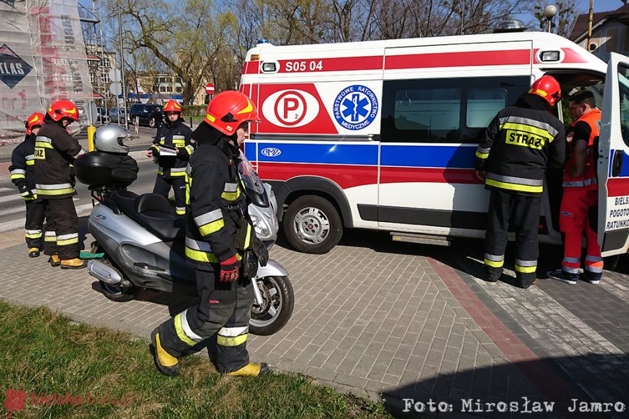 Wymusił pierwszeństwo na motocykliście - foto