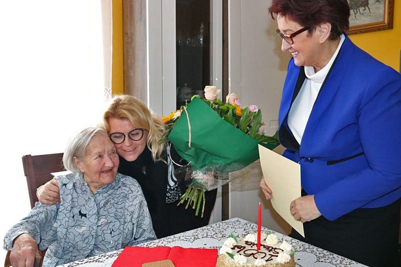 Jest najstarszą mieszkanką Bielska-Białej. Jubilatce życzymy zdrowia! - foto