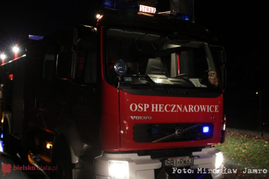 Pożar w Hecznarowicach. Znaleziono zwęglone zwłoki mężczyzny