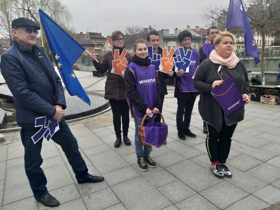 Początek kampanii Roberta Biedronia w Bielsku-Białej - foto