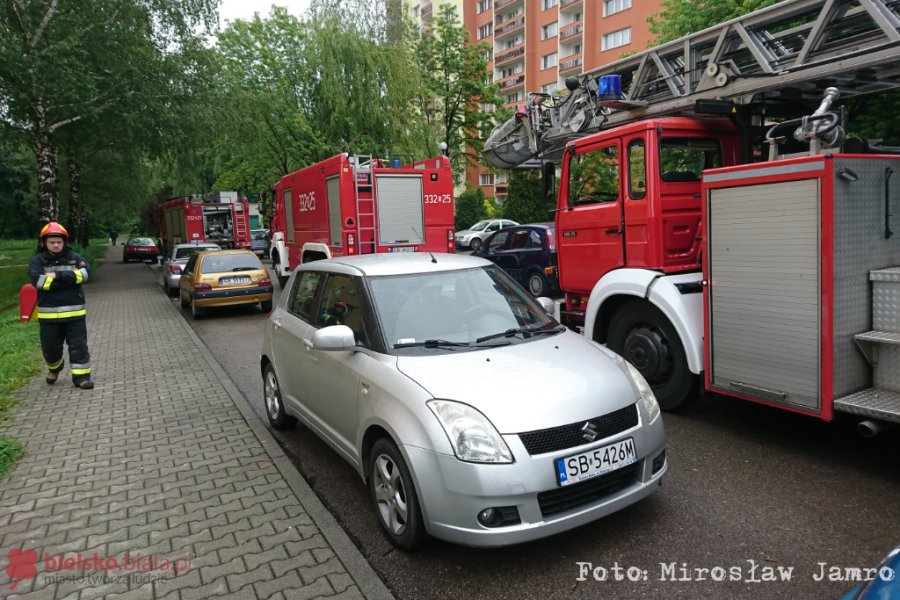 Pojechali do pożaru w wieżowcu. Pijana lokatorka przypaliła obiad - foto