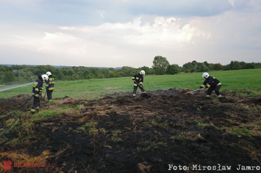 Podpalacz na Trzech Lipkach. Ktoś podpala bele słomy i siana - film