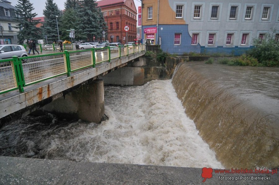 Alerty pogodowe dla Bielska-Białej. Rzeki mogą przekraczać stany ostrzegawcze