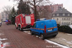 Awaria instalacji gazowej w centrum miasta. Duże stężenie gazu - foto