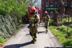 Widać było dym naprzeciwko bloku. Zadysponowano cztery zastępy - foto