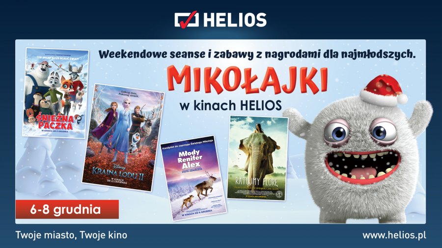 Mikołajki w kinie Helios - KONKURS
