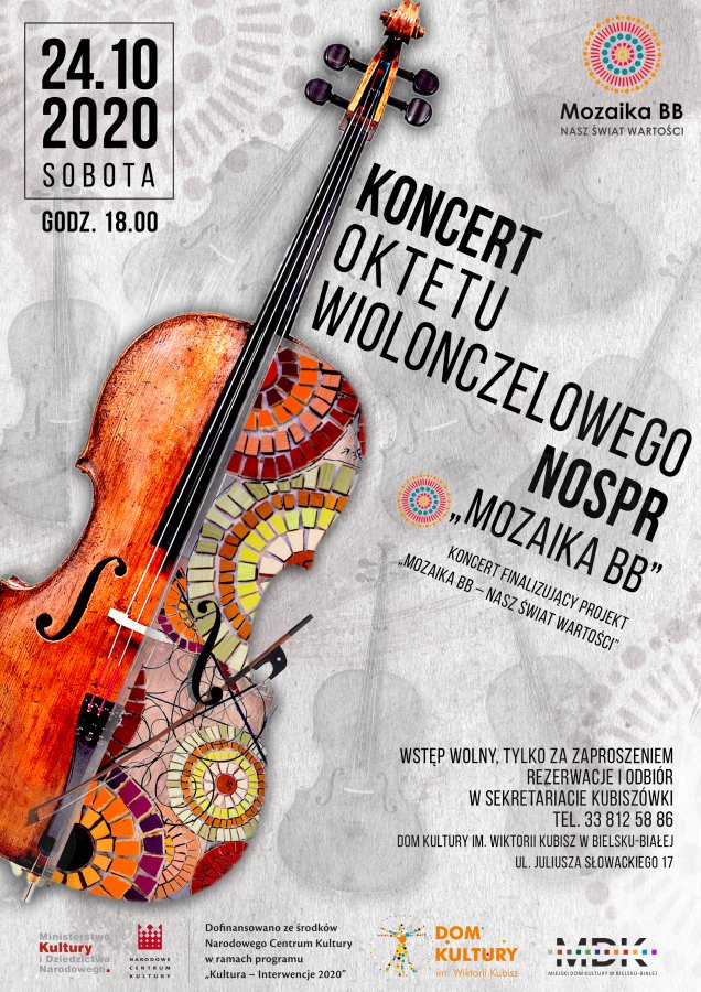 Wiolonczeliści i mozaika
