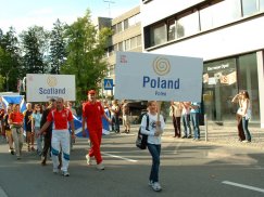 W pierwszym szeregu reprezentanci Polski – Tadeusz Jasek i Mirosław Dziergas.