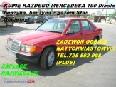 Kupie Mercedesa 190 124, 207, 208, 209, 210, 307,