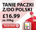 Najtańsze Paczki z/do POLSKI £16.99 za 30kg