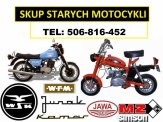 Kupię STARE ZABYTKOWE MOTOCYKLE, MOTOROWERY, MOTO