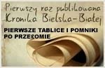 PIERWSZE POMNIKI I TABLICE PO PRZEŁOMIE