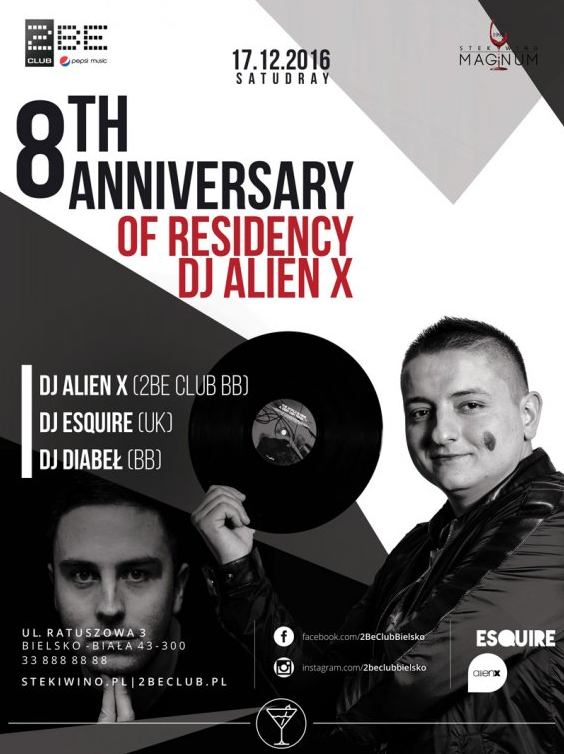 8th Anniversary of Residency DJ Alien X