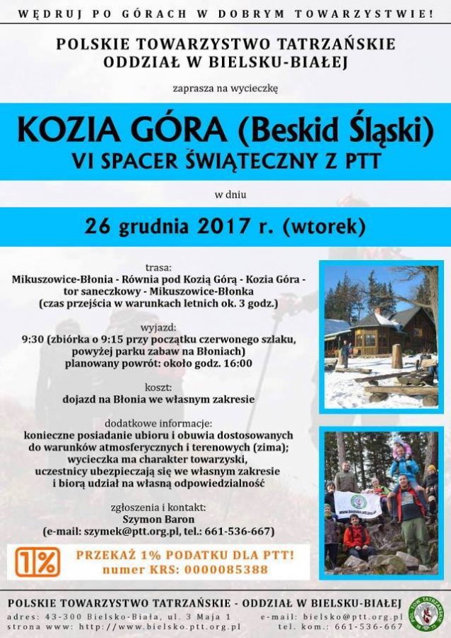 Kozia Góra - VI spacer świąteczny z PTT