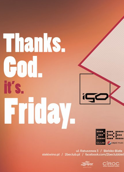 Thanks God it's Friday