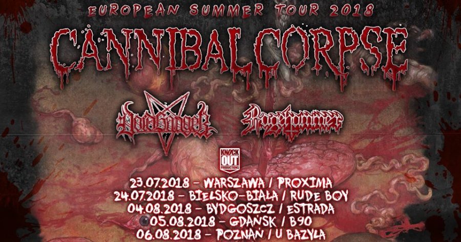 Cannibal Corpse + supporty