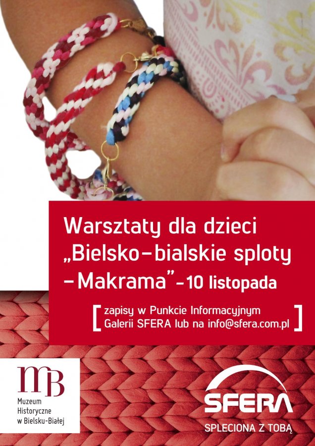 Biało-czerwony świat makramy