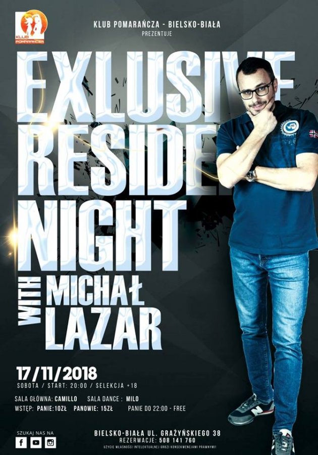 Exlusive Resident Night: Michał Lazar