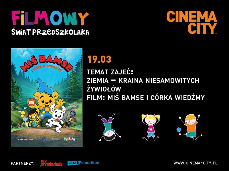 Cztery żywioły, czyli Filmowy Świat Przedszkolaka w Cinema City