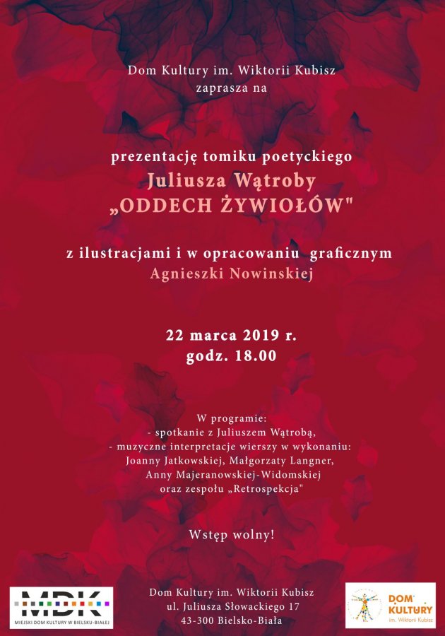 Prezentacja tomiku poetyckiego Juliusza Wątroby