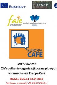 XIV spotkanie organizacji pozarządowych w ramach sieci Europa Cafe