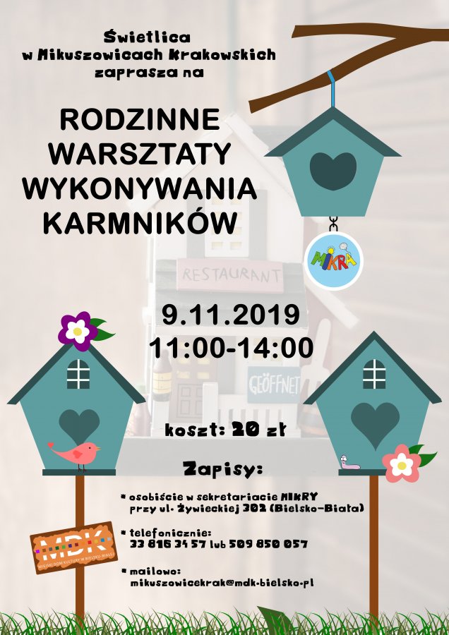 Rodzinne warsztaty wykonywania karmników