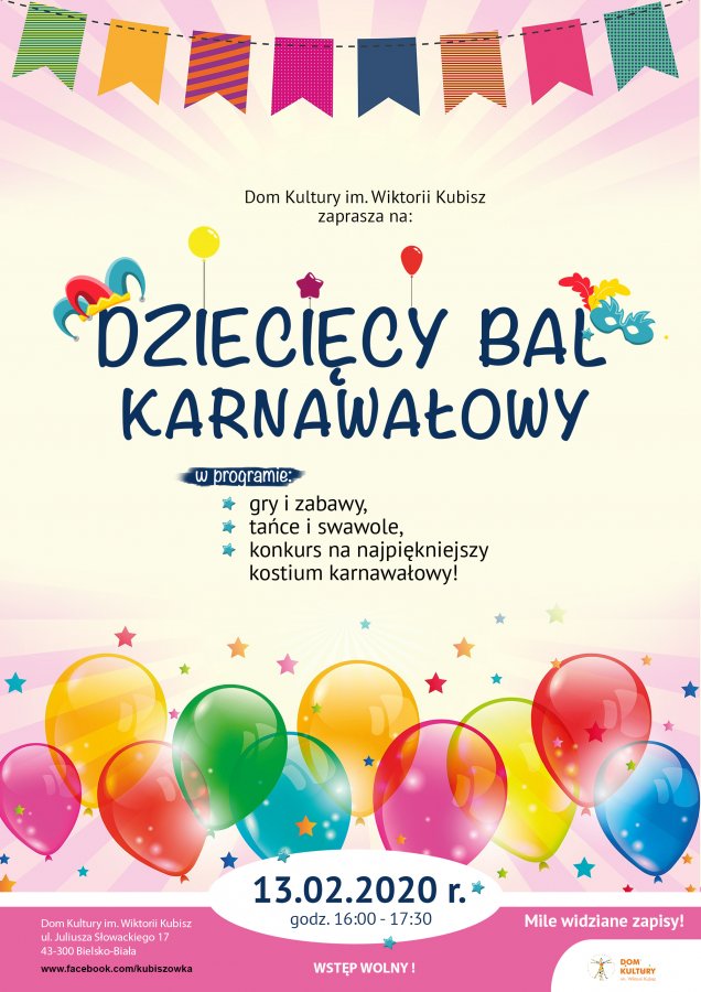 Dziecięcy Bal Karnawałowy