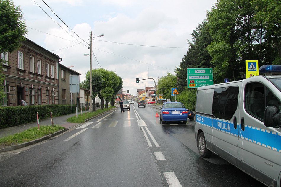 Wypadek na przejściu dla pieszych