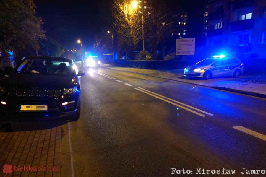 Wypadek na Michałowicza. Dziesięciolatka wtargnęła na jezdnię - foto
